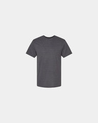 Custom recycled cotton blend unisex T-shirt - Heather Charcoal
