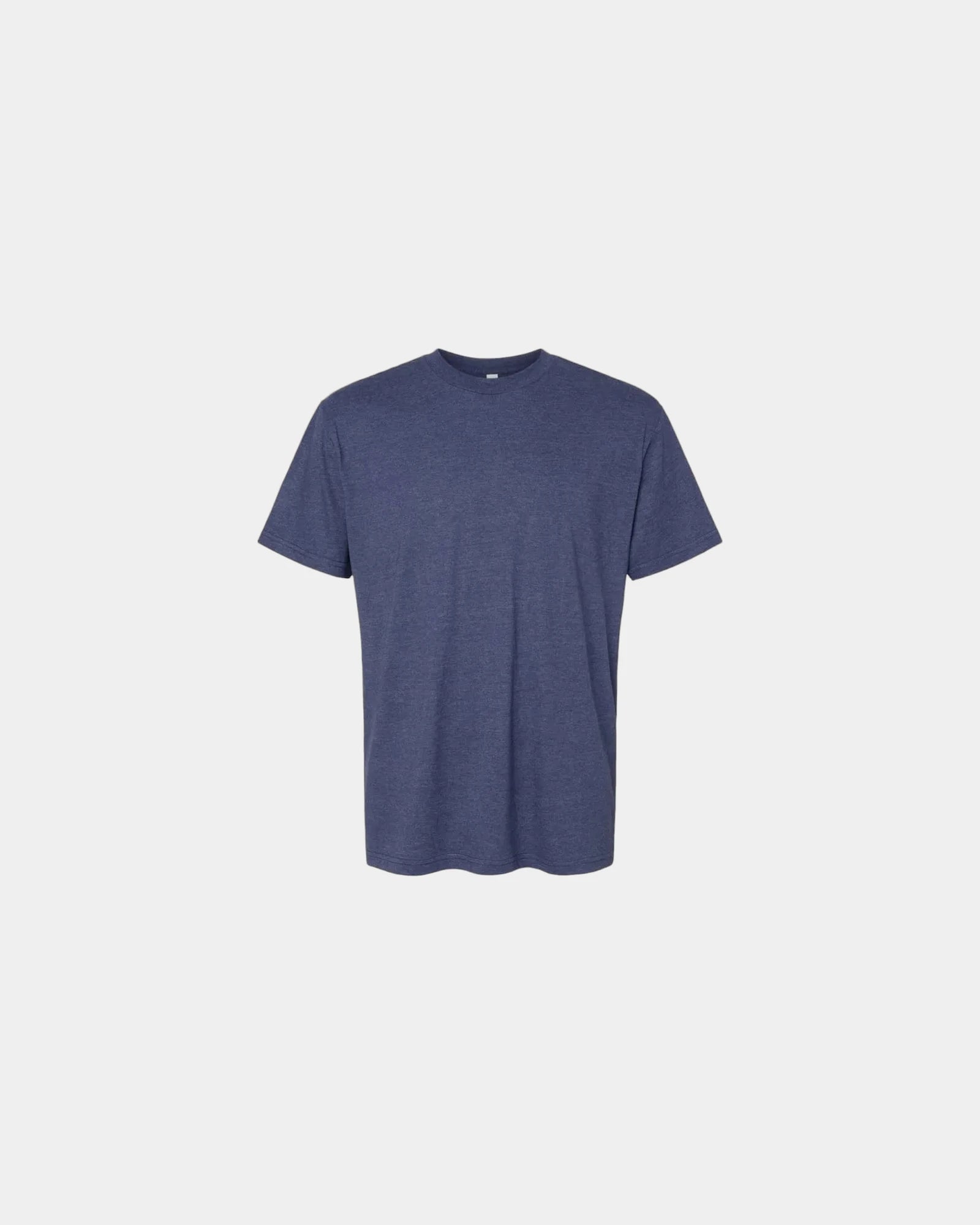 Custom recycled cotton blend unisex T-shirt - Heather Indigo
