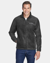 Custom polyester fleece full-zip jacket 7.4 oz - Black
