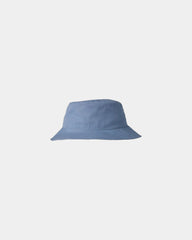 Custom cotton ripstop bucket hat with sewn eyelets - Slate Blue