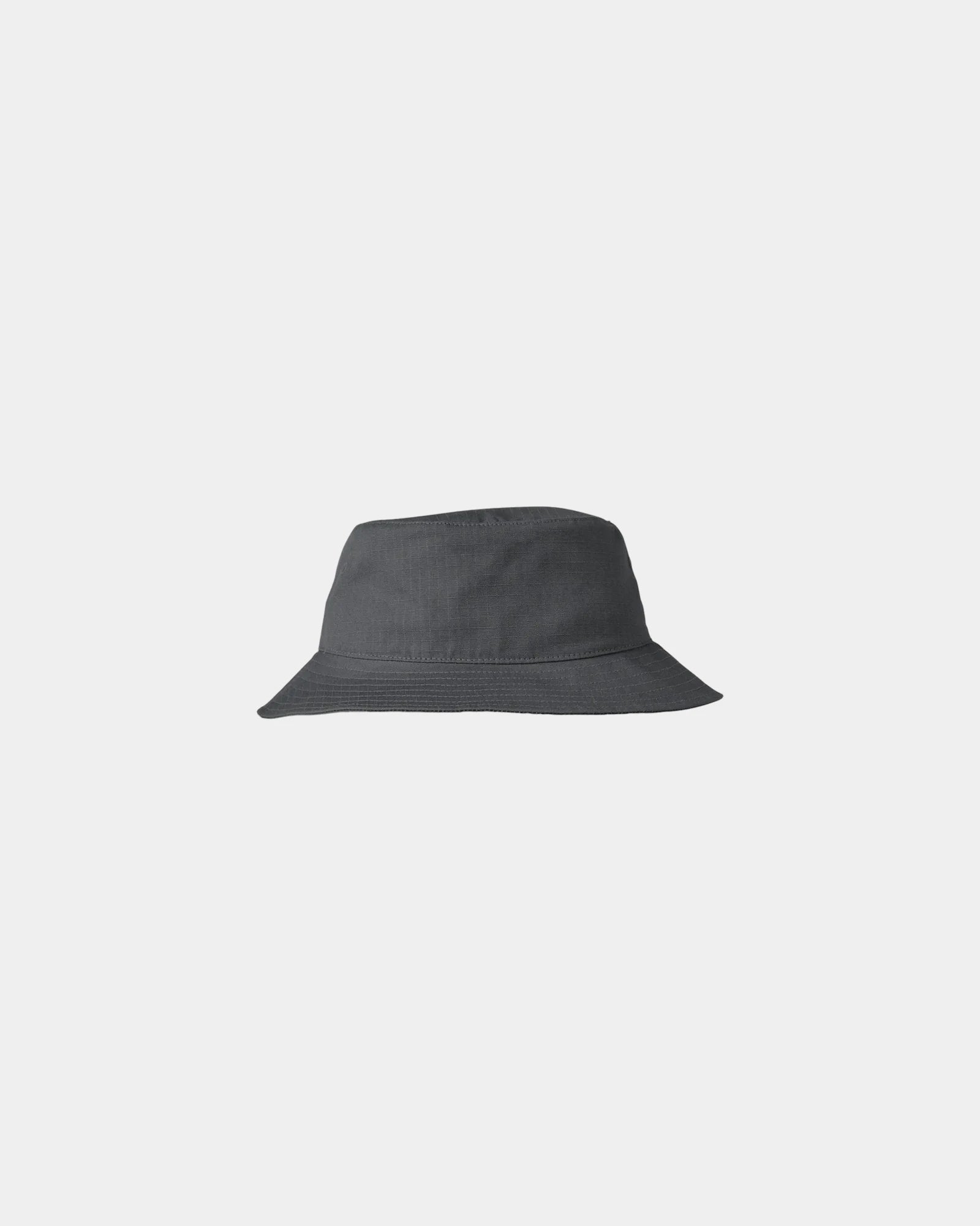 Custom cotton ripstop bucket hat with sewn eyelets - Charcoal