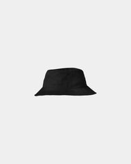 Custom cotton ripstop bucket hat with sewn eyelets - Black