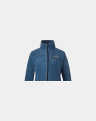 Branded fleece jacket women's full-zip polyester fleece - Navy