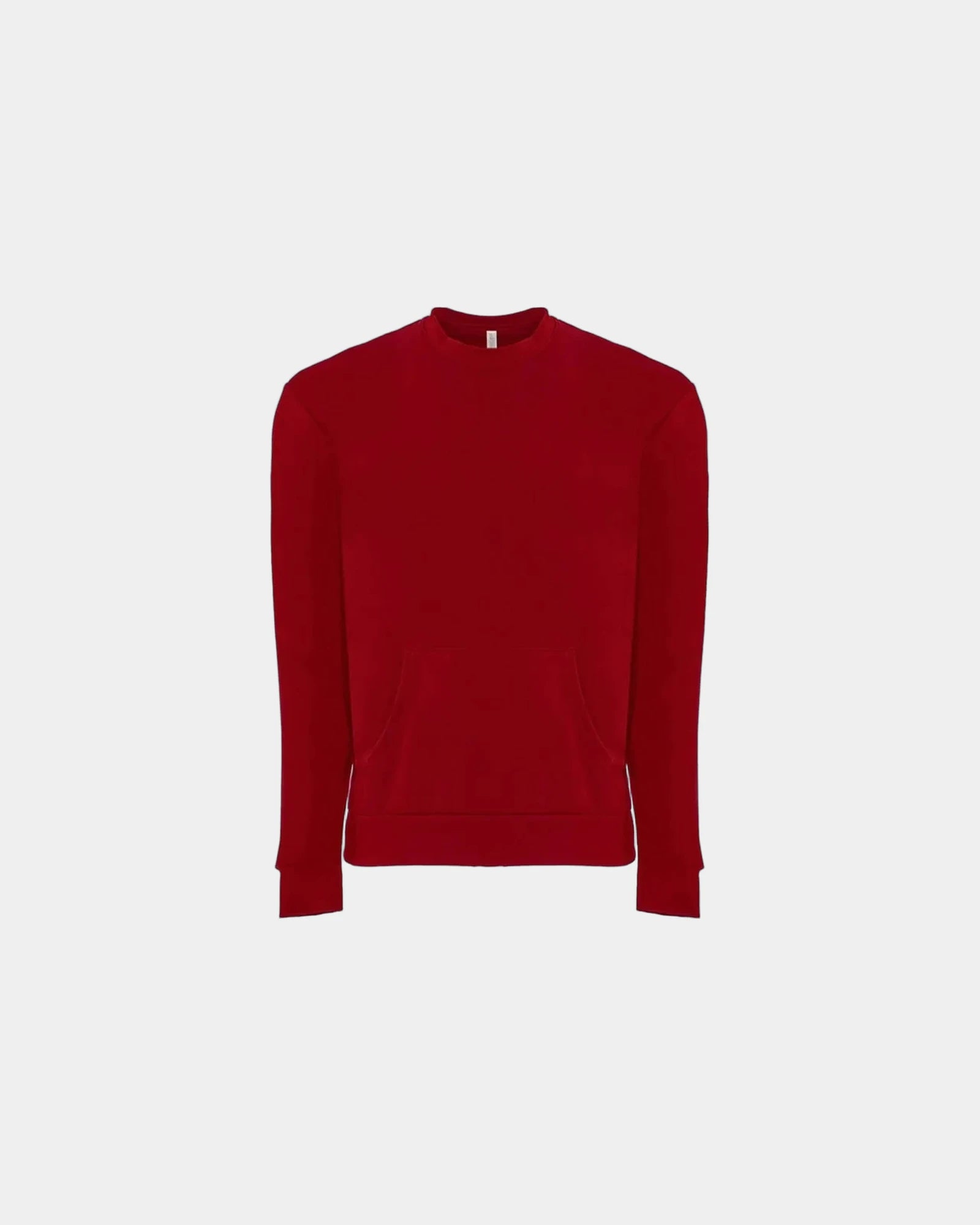 Custom pocket sweatshirt Next Level Santa Cruz fleece - Red
