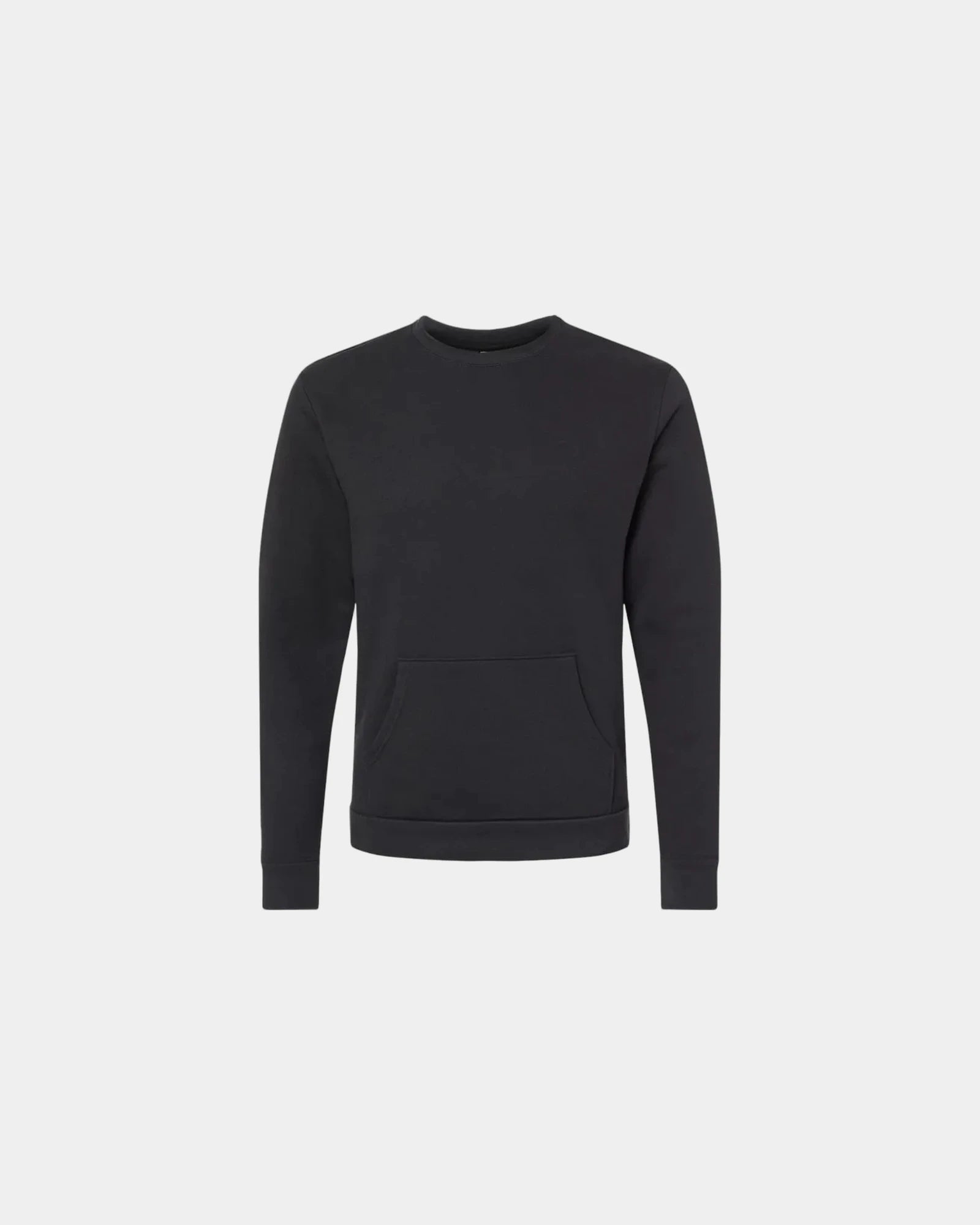 Custom pocket sweatshirt Next Level Santa Cruz fleece - Black