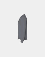 Custom 50/50 fleece crewneck sweatshirt for teams - Charcoal