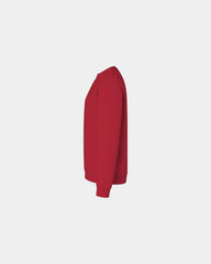 Custom 50/50 fleece crewneck sweatshirt for teams - Cardinal Red
