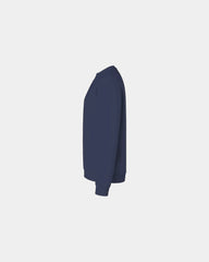 Custom 50/50 fleece crewneck sweatshirt for teams - Navy