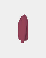 Custom 50/50 fleece crewneck sweatshirt for teams - Maroon