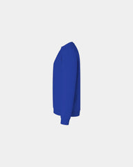 Custom 50/50 fleece crewneck sweatshirt for teams - Fan Deep Royal