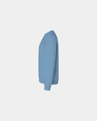 Custom 50/50 fleece crewneck sweatshirt for teams - Indigo Blue