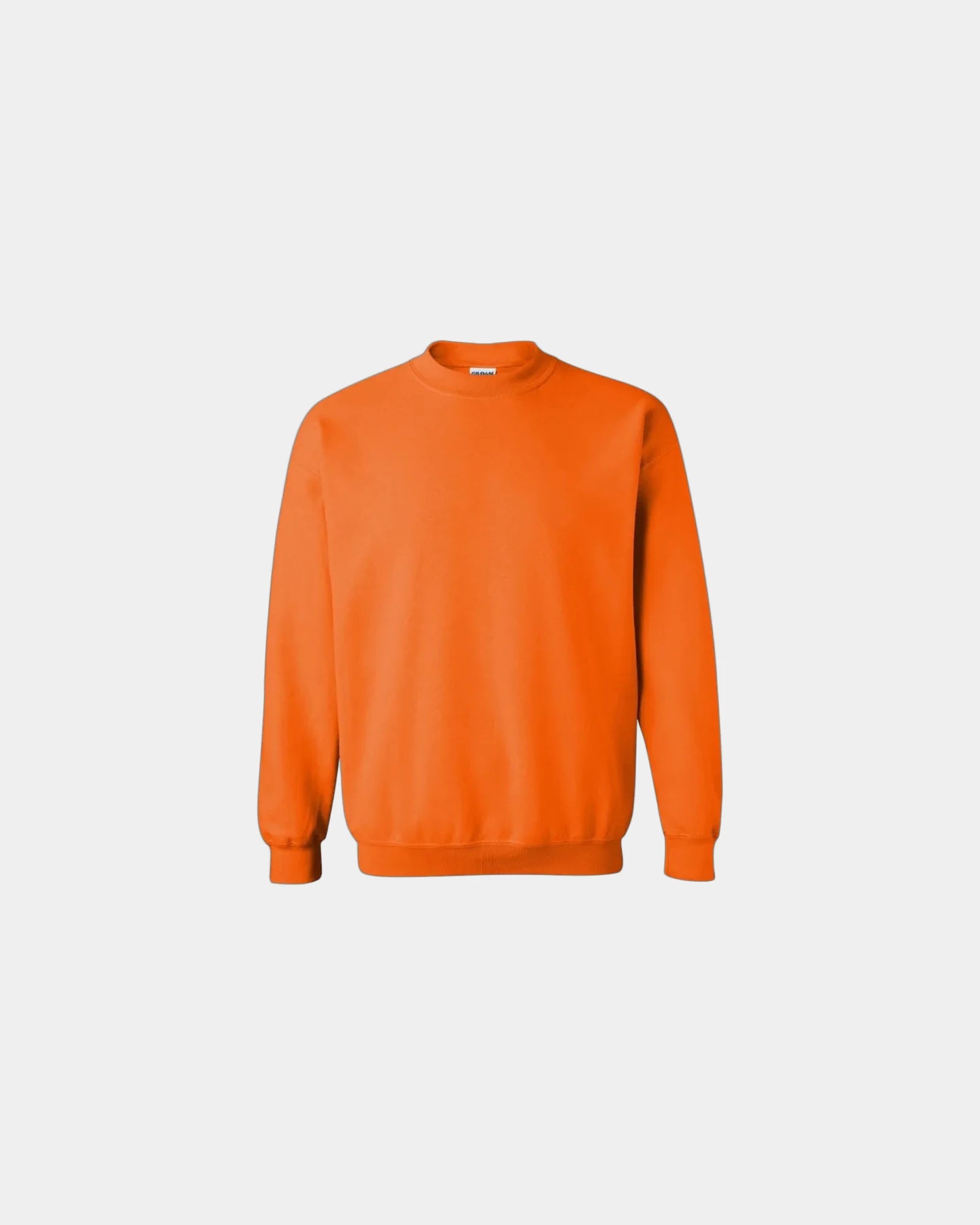 Custom 50/50 fleece crewneck sweatshirt for teams - Safety Orange