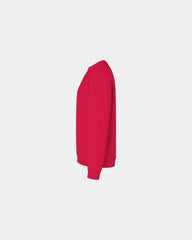 Custom 50/50 fleece crewneck sweatshirt for teams - Antique Cherry Red