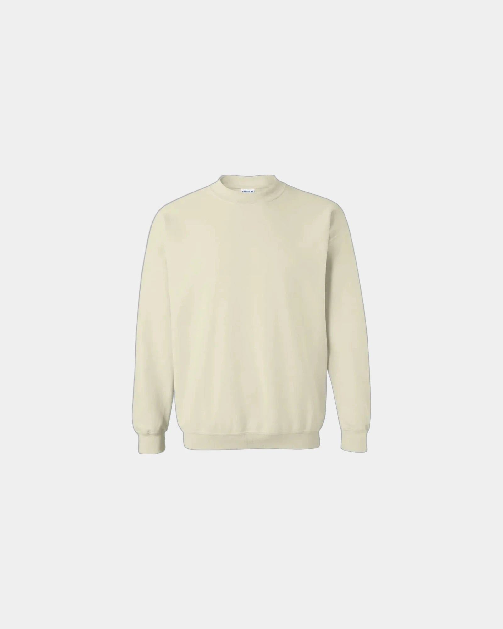 Custom 50/50 fleece crewneck sweatshirt for teams - Sand