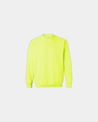 Custom 50/50 fleece crewneck sweatshirt for teams - Safety Green