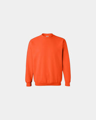 Custom 50/50 fleece crewneck sweatshirt for teams - Orange