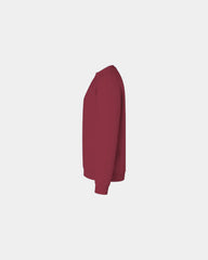 Custom 50/50 fleece crewneck sweatshirt for teams - Garnet