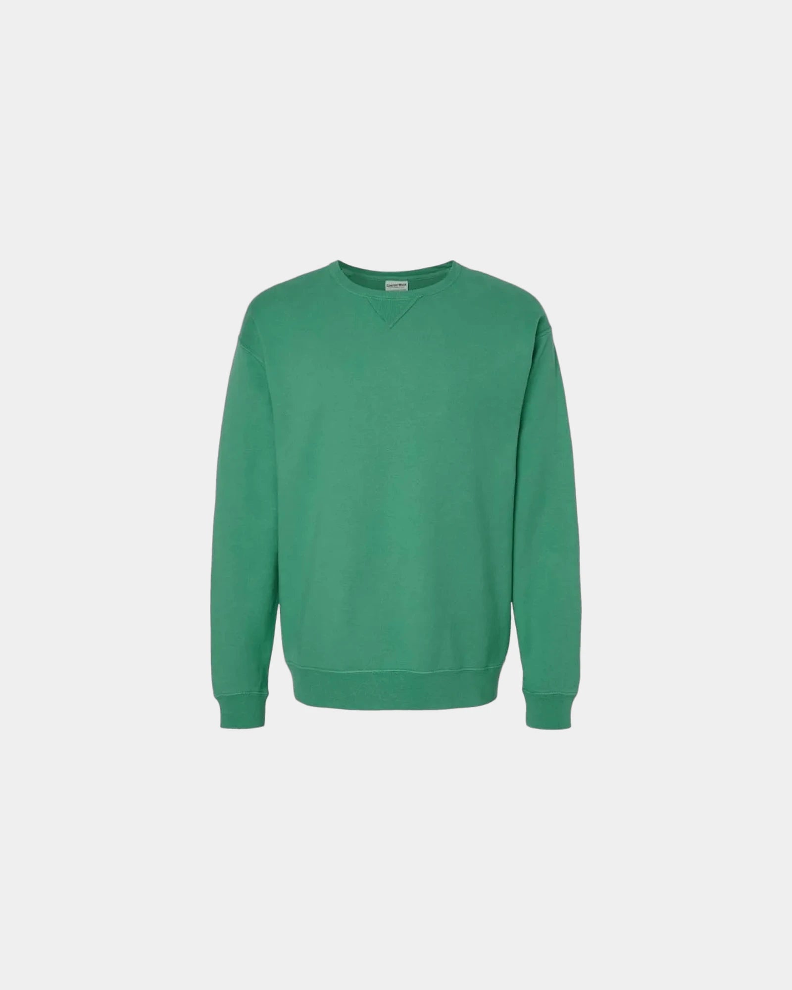 Custom cotton blend unisex crew sweatshirt for teams - Rich Green Grass
