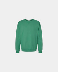 Custom cotton blend unisex crew sweatshirt for teams - Rich Green Grass