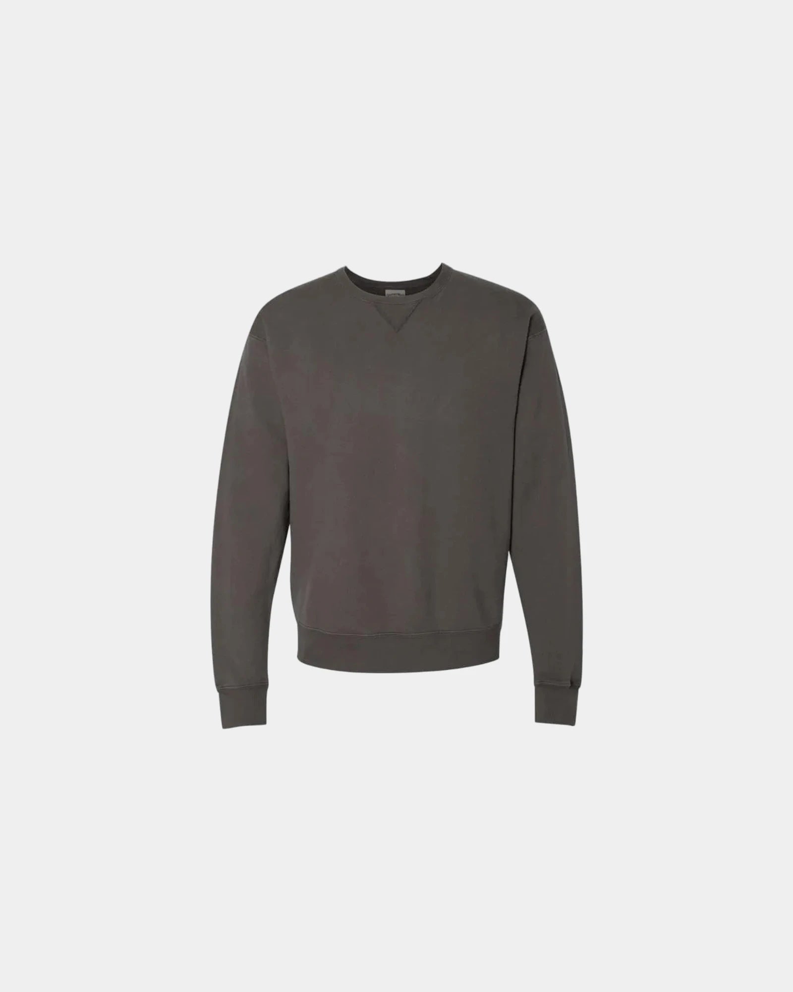 Custom cotton blend unisex crew sweatshirt for teams - New Railroad Grey