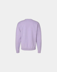 Custom cotton blend unisex crew sweatshirt for teams - Future Lavender
