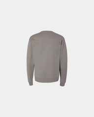 Custom cotton blend unisex crew sweatshirt for teams - Concrete Grey