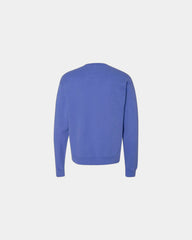 Custom cotton blend unisex crew sweatshirt for teams - Deep Forte Blue