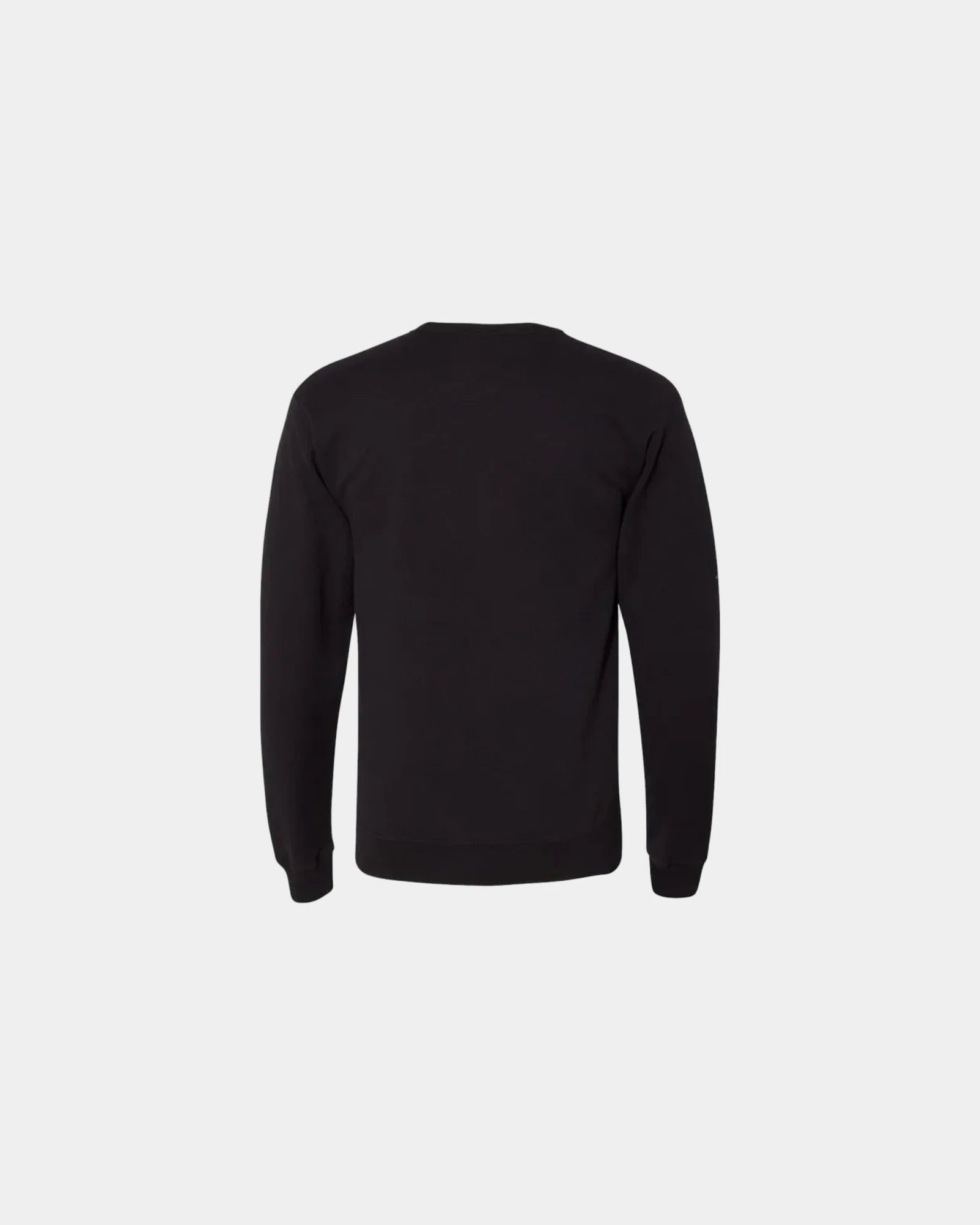 Custom cotton blend unisex crew sweatshirt for teams - Black