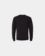 Custom cotton blend unisex crew sweatshirt for teams - Black