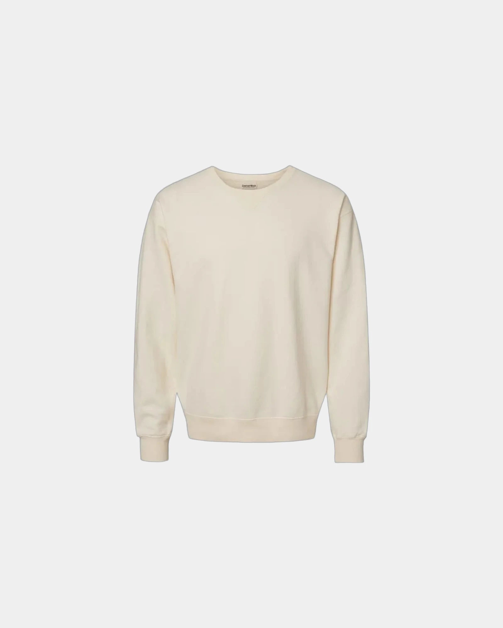 Custom cotton blend unisex crew sweatshirt for teams - Parchment
