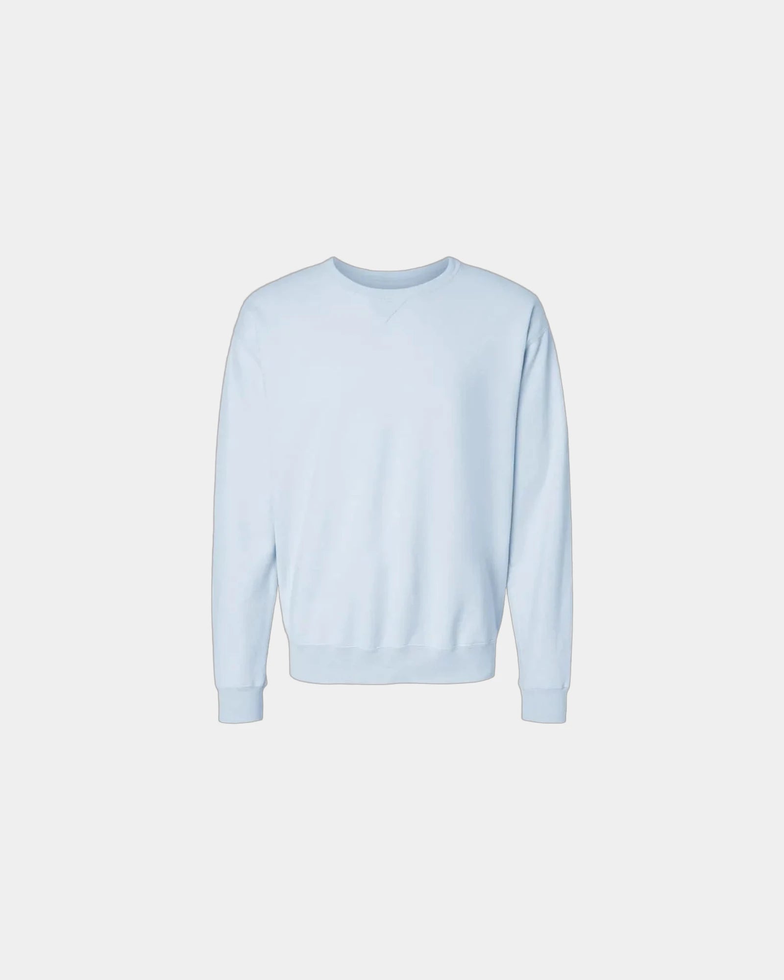 Custom cotton blend unisex crew sweatshirt for teams - Soothing Blue