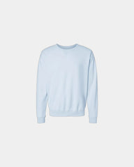 Custom cotton blend unisex crew sweatshirt for teams - Soothing Blue