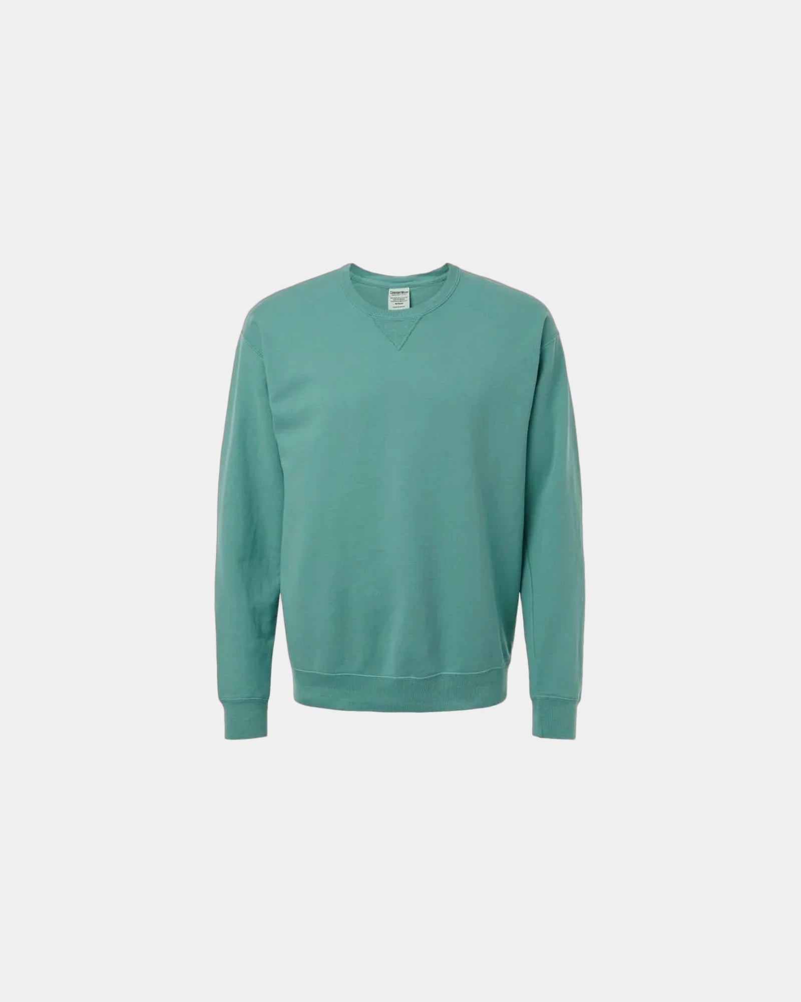 Custom cotton blend unisex crew sweatshirt for teams - Spanish Moss