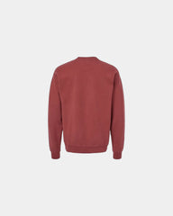Custom cotton blend unisex crew sweatshirt for teams - Cayenne