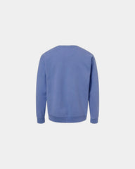 Custom cotton blend unisex crew sweatshirt for teams - Frontier Blue