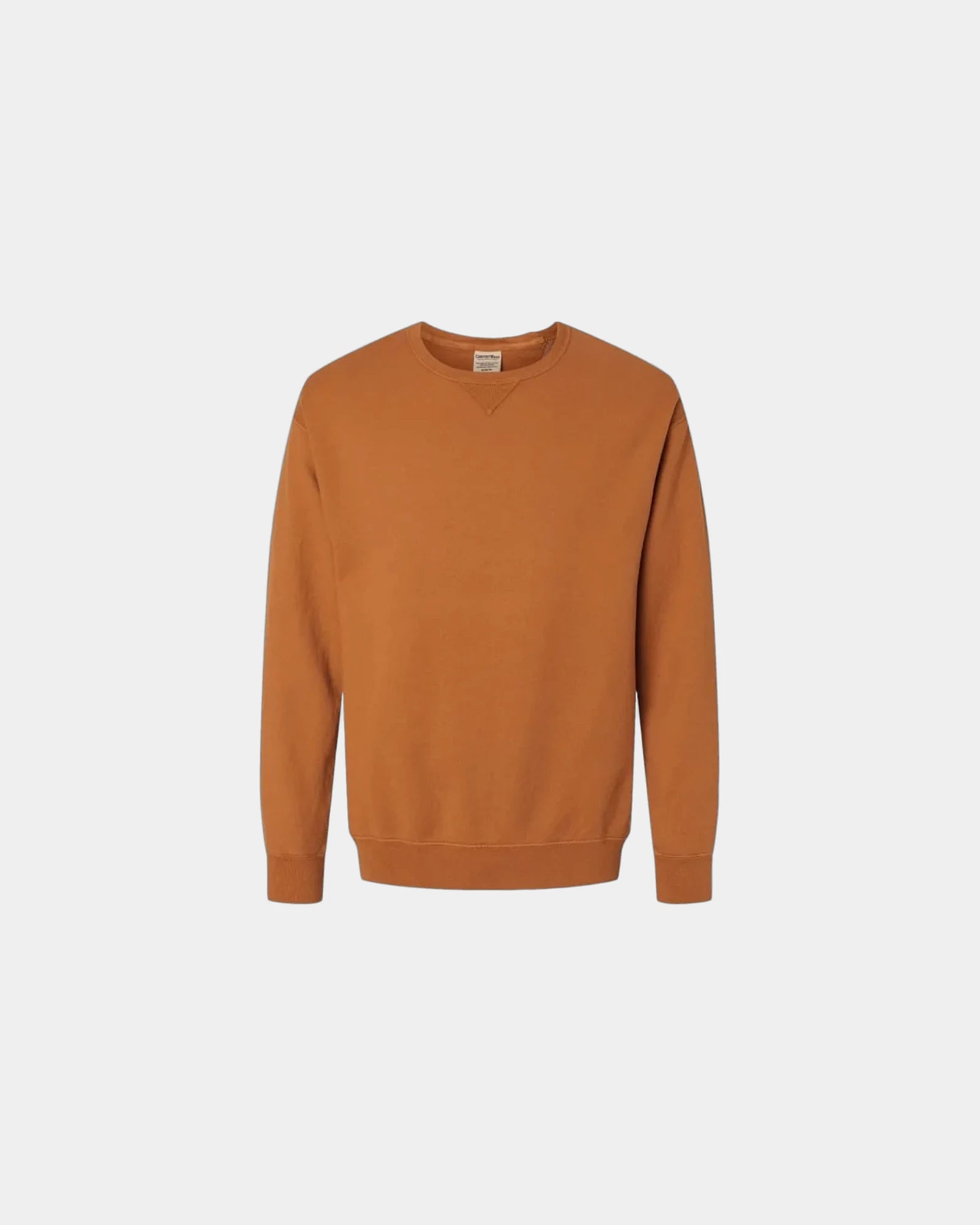 Custom cotton blend unisex crew sweatshirt for teams - Texas Orange