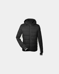 Custom packable puffer jacket for companies and teams - Black/Antique White