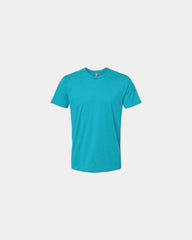 Custom unisex crewneck t-shirt with rib-knit collar - Bondi Blue