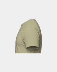 Custom unisex crewneck t-shirt with rib-knit collar - Light Olive