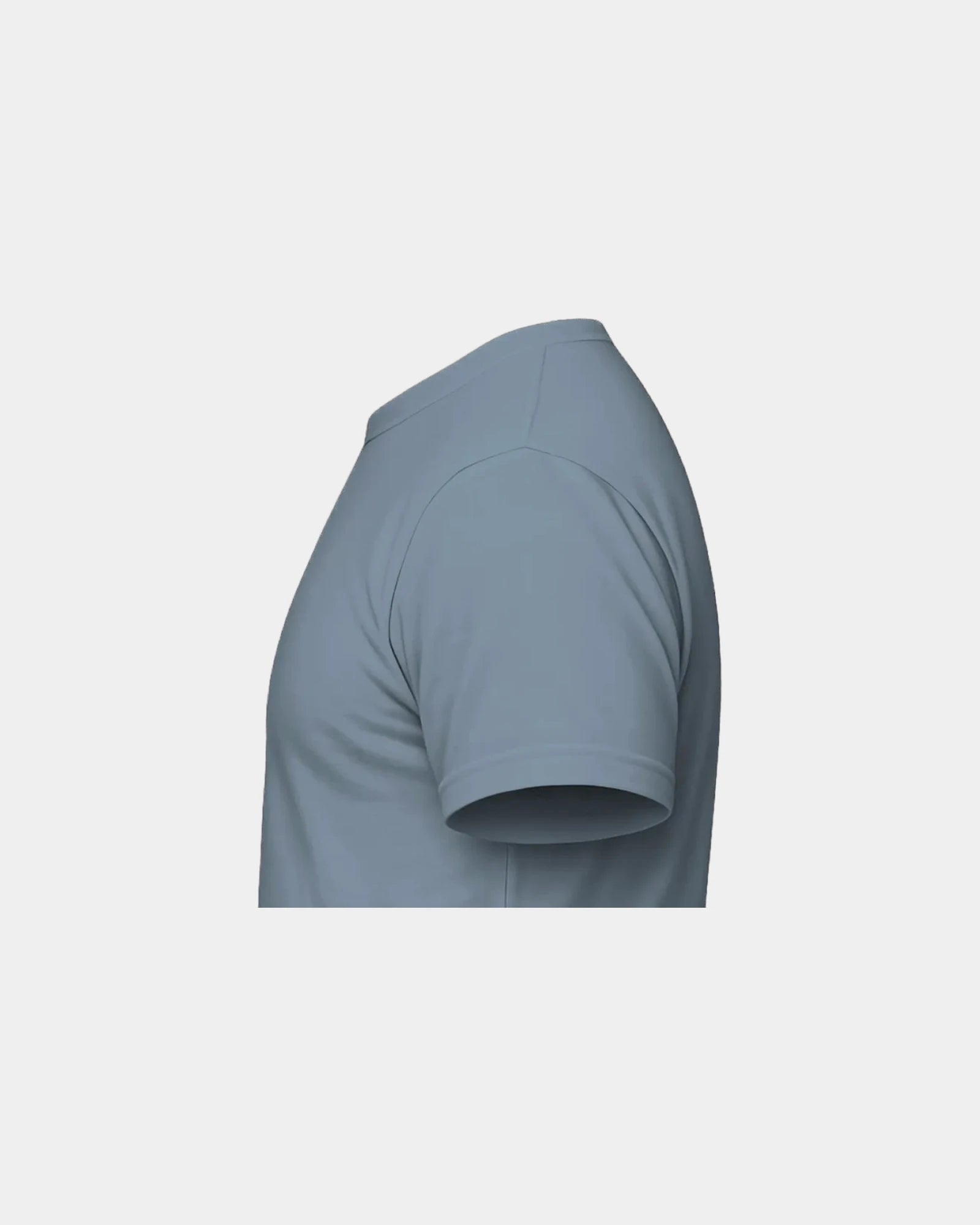 Custom unisex crewneck t-shirt with rib-knit collar - Indigo