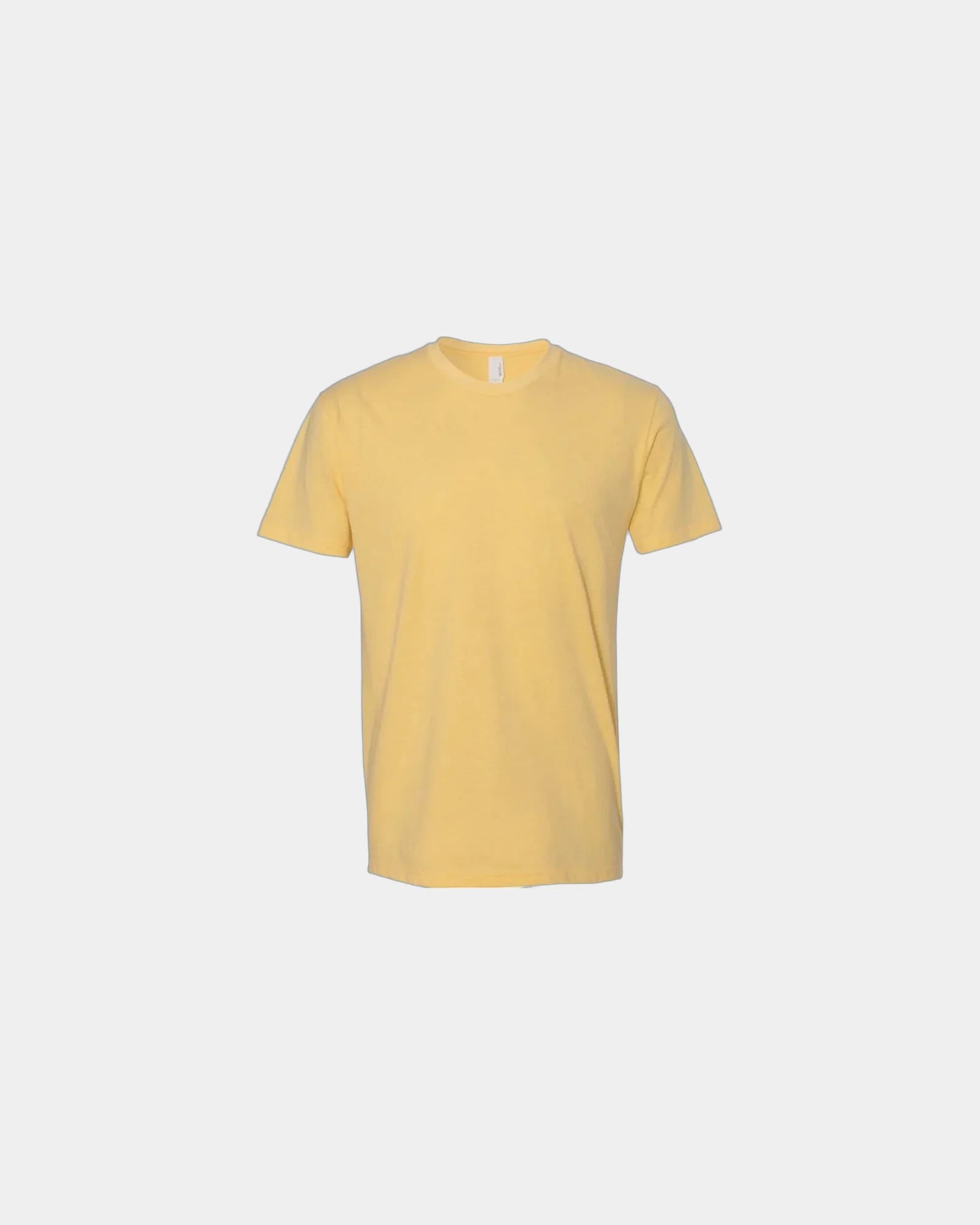 Custom unisex crewneck t-shirt with rib-knit collar - Banana Cream