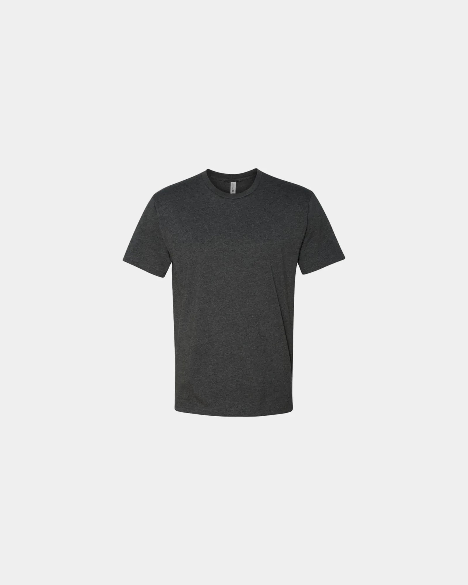 Custom unisex crewneck t-shirt with rib-knit collar - Charcoal