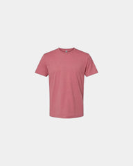 Custom unisex crewneck t-shirt with rib-knit collar - Heather Mauve
