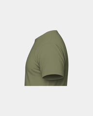 Custom unisex crewneck t-shirt with rib-knit collar - Military Green