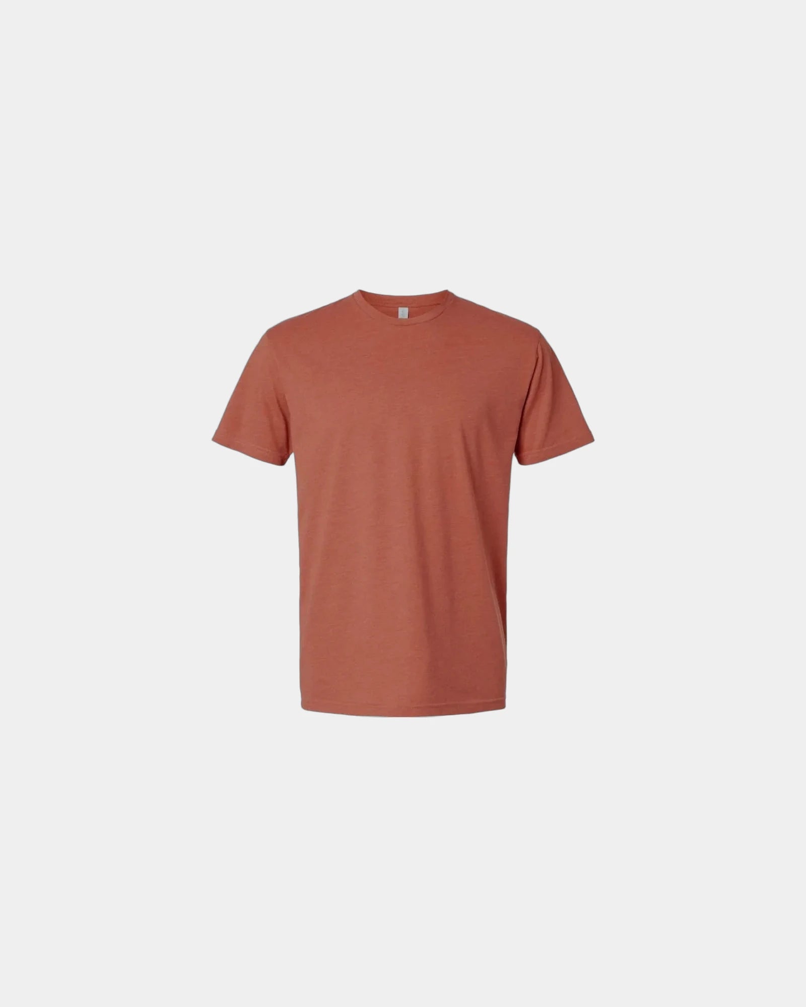 Custom unisex crewneck t-shirt with rib-knit collar - Heather Redwood