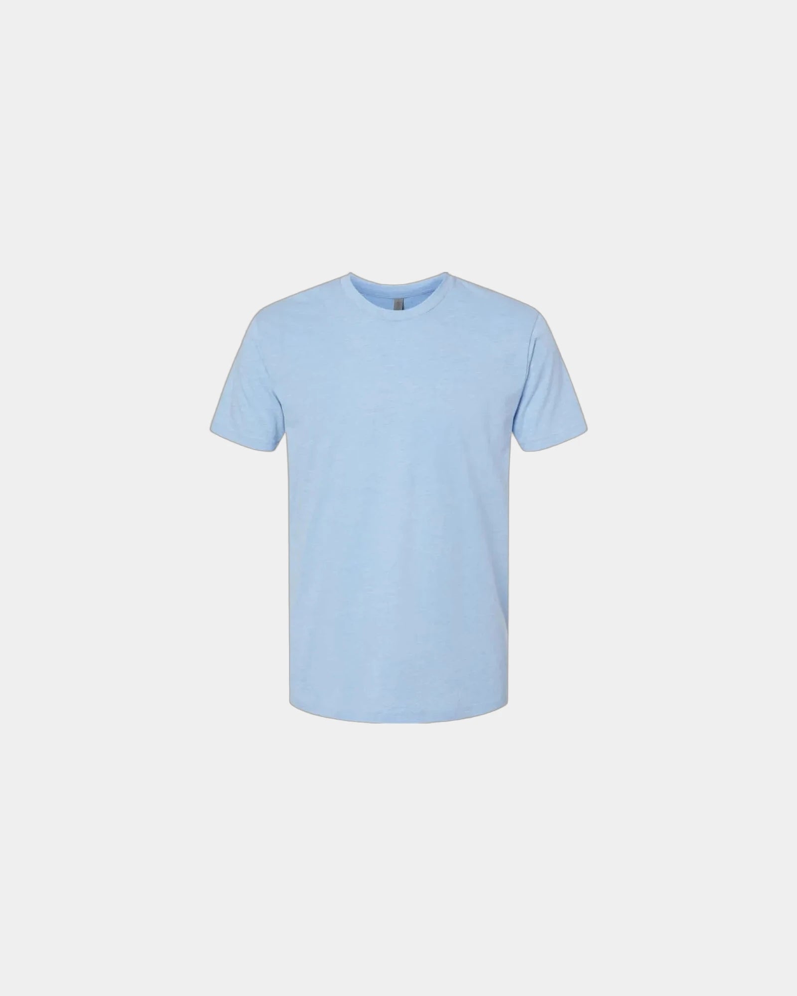 Custom unisex crewneck t-shirt with rib-knit collar - Heather Columbia Blue