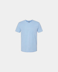 Custom unisex crewneck t-shirt with rib-knit collar - Heather Columbia Blue