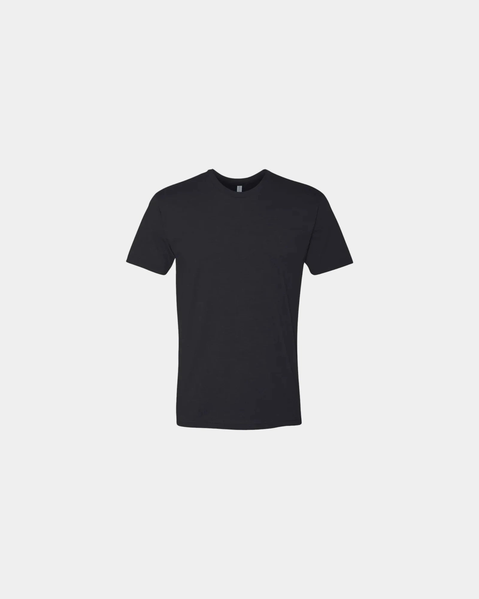 Custom unisex crewneck t-shirt with rib-knit collar - Black