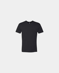 Custom unisex crewneck t-shirt with rib-knit collar - Black