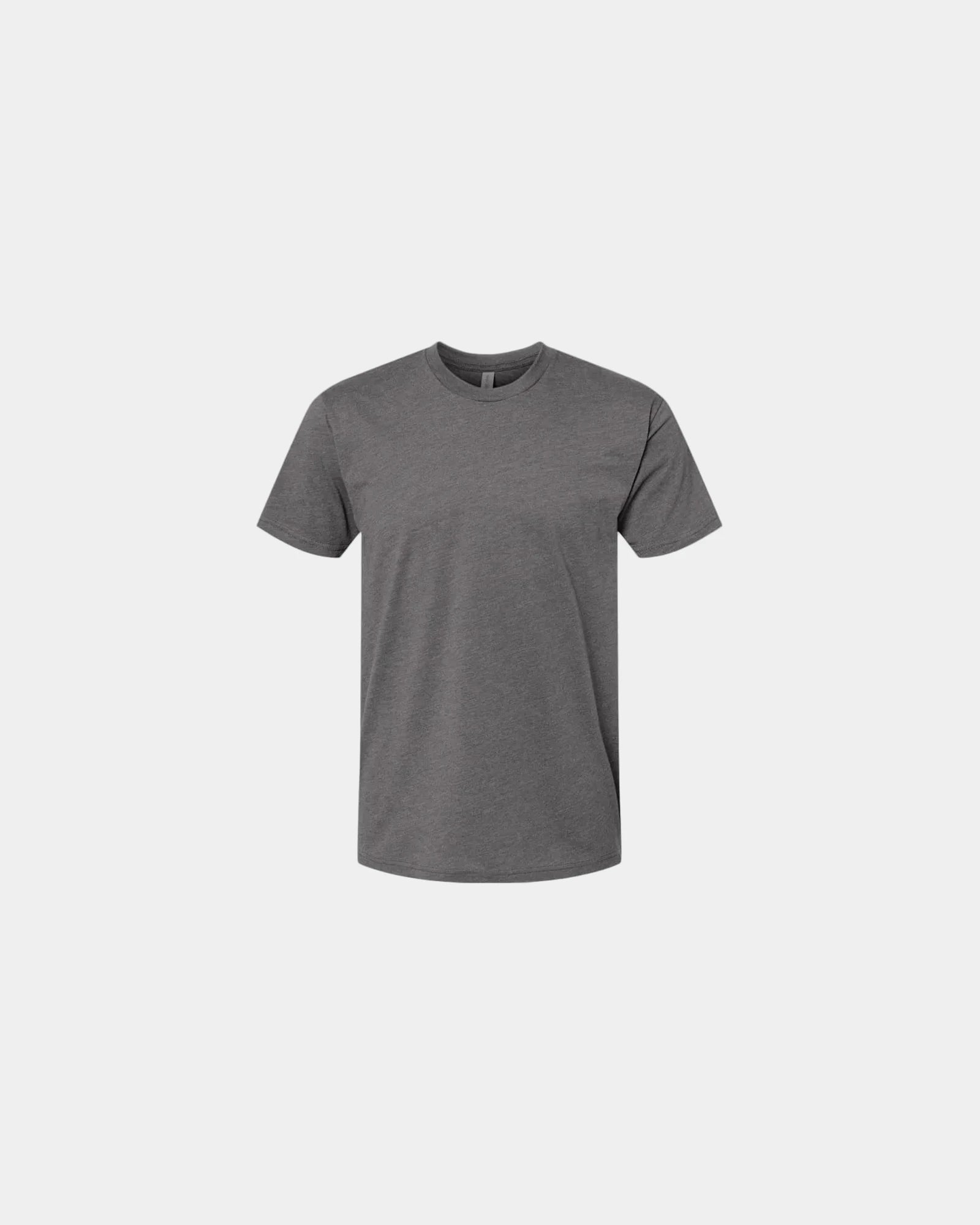 Custom unisex crewneck t-shirt with rib-knit collar - Heather Heavy Metal